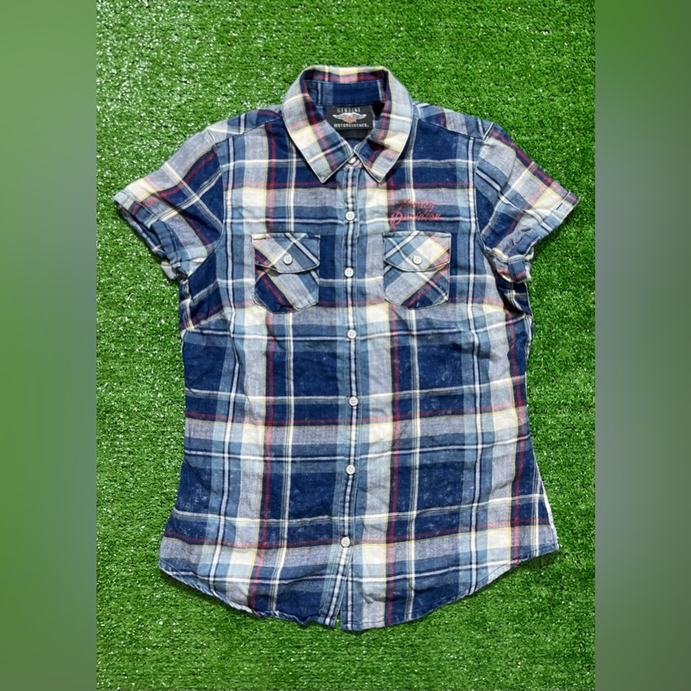 Harley-Davidson Pearl Snap Short Sleeve Shirt Sz XS